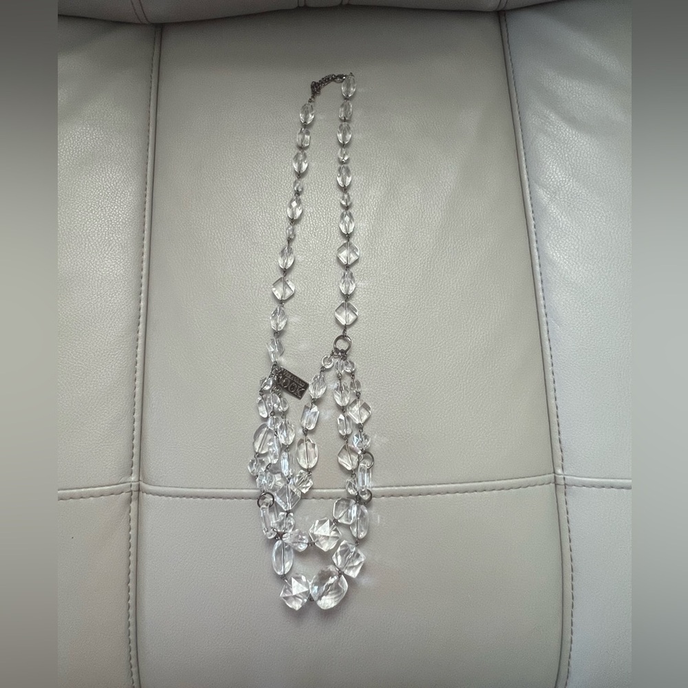 Vera Wang Clear Crystal Necklace